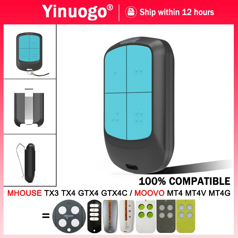 YNG804 для Mhouse TX3 TX4 GTX4 MOOVO MT4 MT4V MT4G гаражный пульт дистанционного управления для открывания ворот 433,92 МГц ручной передатчик с подвижным кодом
YNG804 для Mhouse TX3 TX4 GTX4 MOOVO MT4 MT4V MT4G гаражный пульт дистанционного управления для открывания ворот 433,92 МГц ручной передатчик с подвижным кодом