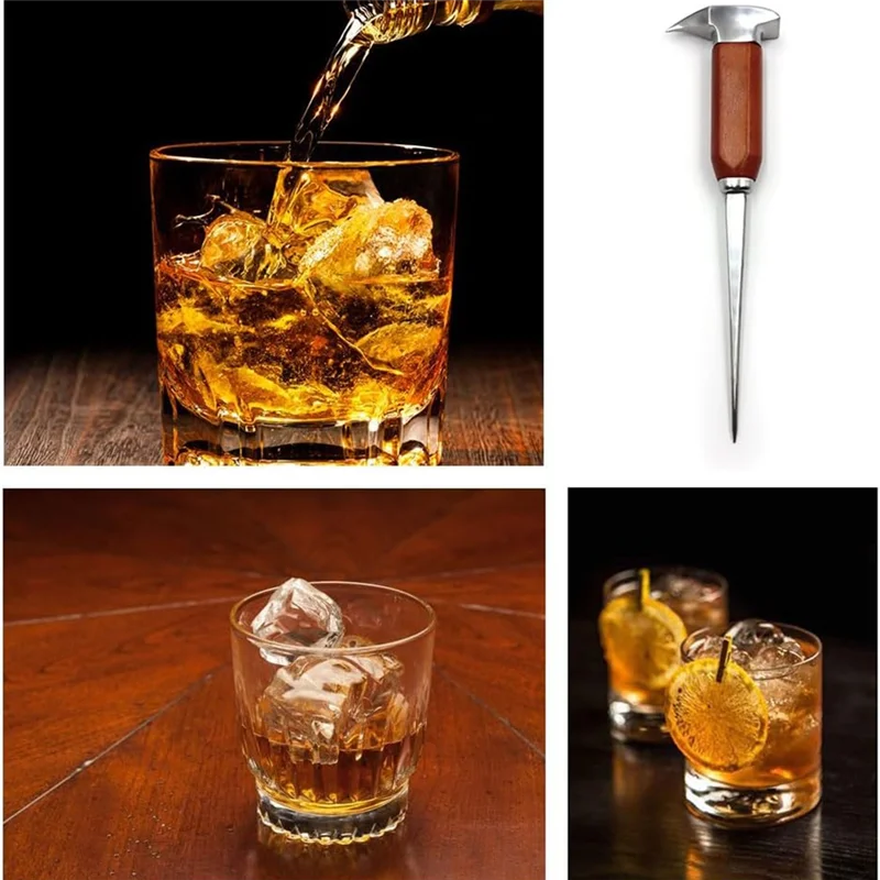 DHDL Ice Pick Stainless Steel, Ice Picks For Breaking Ice, Ice Pick With Wood Handle, Ice Picks For Kitchen, Bars, Bartender
DHDL Ice Pick Stainless Steel, Ice Picks For Breaking Ice, Ice Pick With Wood Handle, Ice Picks For Kitchen, Bars, Bartender