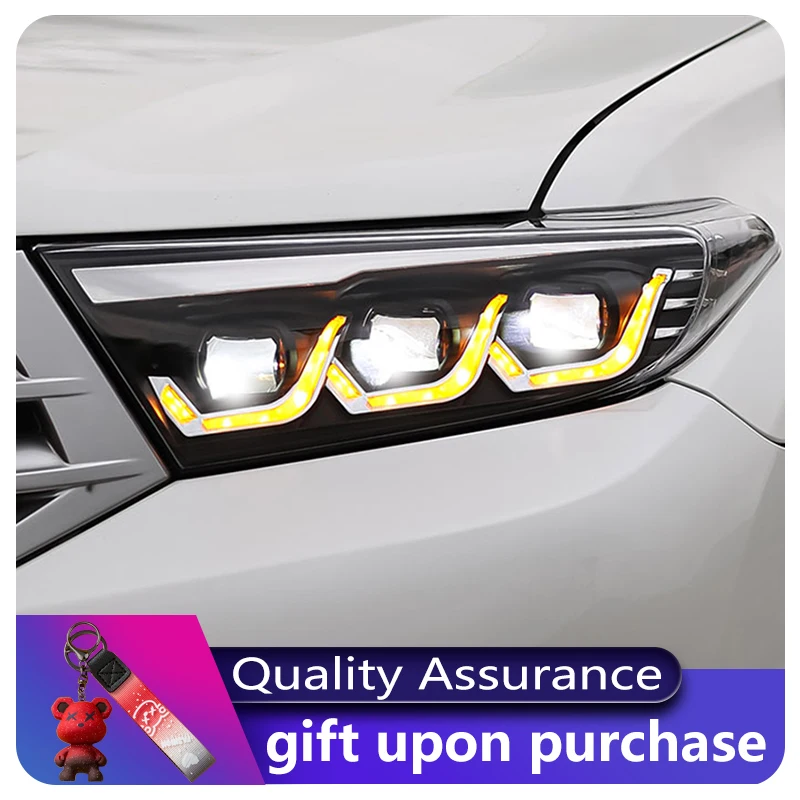 Стайлинг автомобиля для Toyota Highlander 2012-2014, передняя лампа DRL, фара с динамическим подсветкой, светодиодный объектив проектора, автоаксессуары
Стайлинг автомобиля для Toyota Highlander 2012-2014, передняя лампа DRL, фара с динамическим подсветкой, светодиодный объектив проектора, автоаксессуары