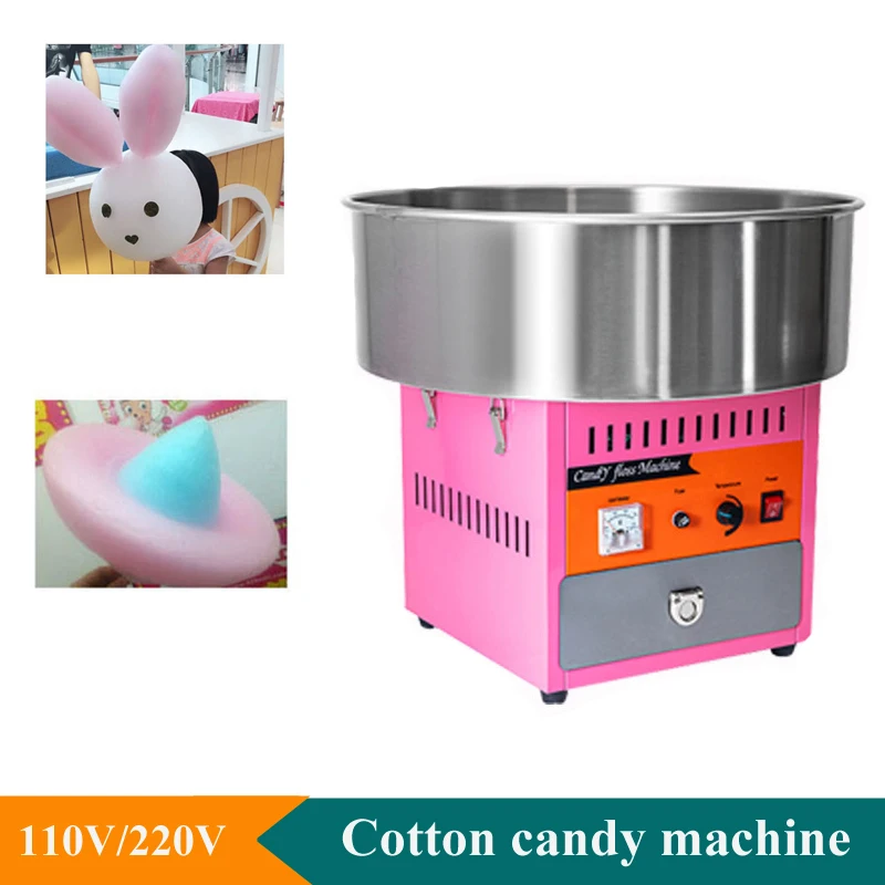 220V Electric Cotton Candy Machine Commercial Sweet Sugar Floss Making Machine Mini Cotton Candy Maker For Kids Gift
220V Electric Cotton Candy Machine Commercial Sweet Sugar Floss Making Machine Mini Cotton Candy Maker For Kids Gift