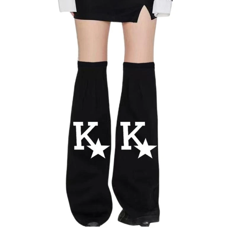 Women Harajuku Overknee Black Denims Leg Warmers Punk Letter Star Print Flared Baggy Boot Covers Long Socks Streetwear
Women Harajuku Overknee Black Denims Leg Warmers Punk Letter Star Print Flared Baggy Boot Covers Long Socks Streetwear