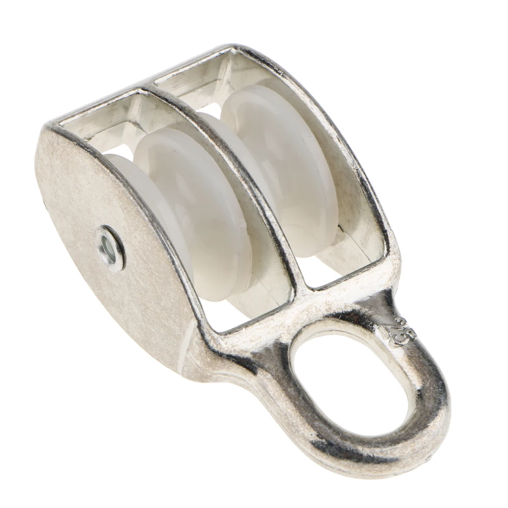 Zinc Alloy Double Sheave Swivel Pulley Block High Bearing Rope Lift Wheel for Manual Hoist Rope Lifting Tools
Zinc Alloy Double Sheave Swivel Pulley Block High Bearing Rope Lift Wheel for Manual Hoist Rope Lifting Tools