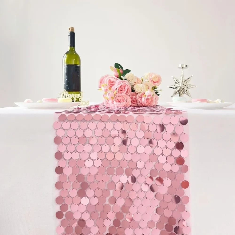 Fish Scale Sequins Table Runner Sparkling Elegant Glitters Table Cover Long Luxurious Wedding Table Decoration
Fish Scale Sequins Table Runner Sparkling Elegant Glitters Table Cover Long Luxurious Wedding Table Decoration