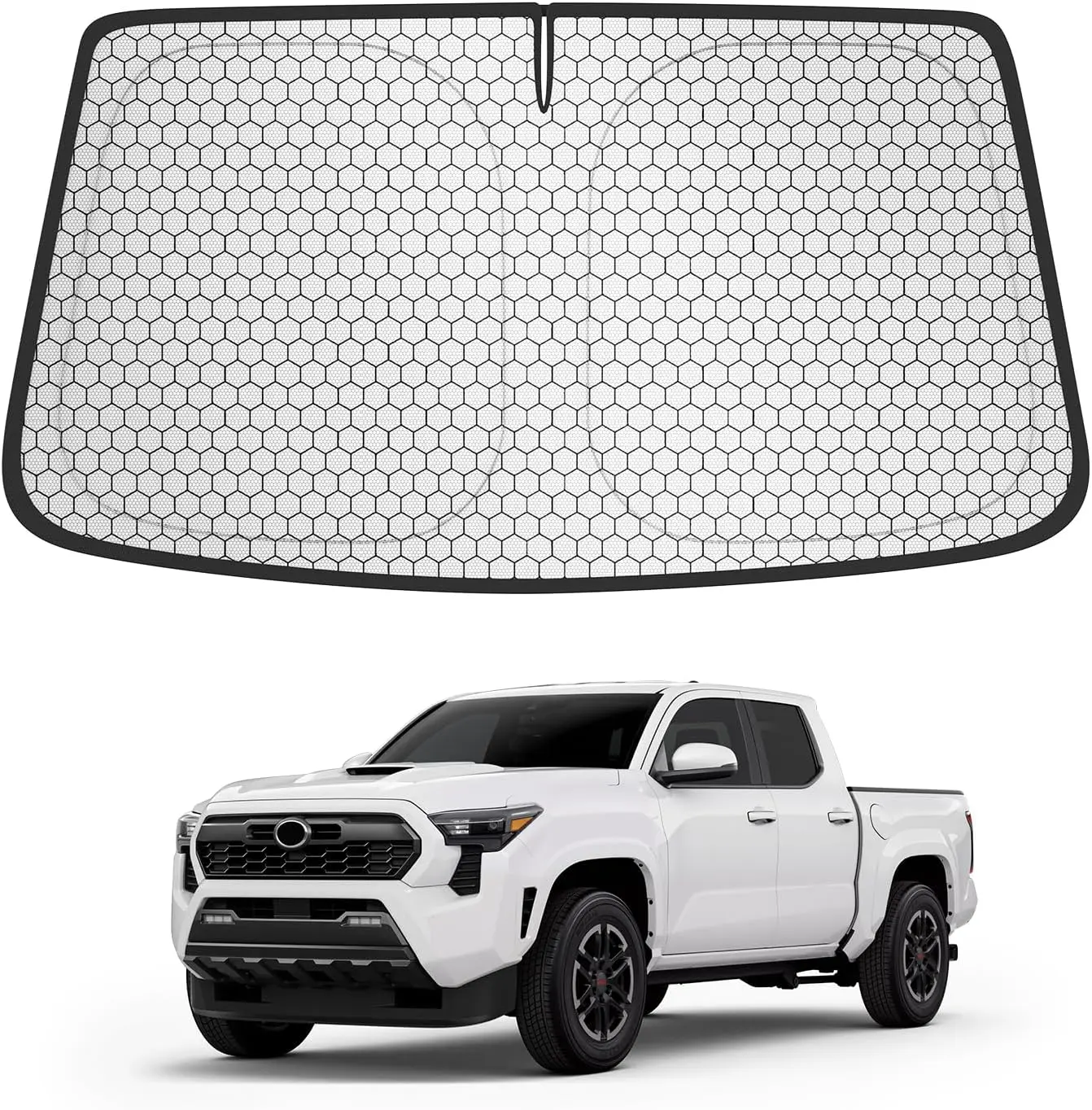 Custom Fit Windshield Sun Shade for Tacoma 2016–2026 - Edge-to-Edge No-Gap
Custom Fit Windshield Sun Shade for Tacoma 2016–2026 - Edge-to-Edge No-Gap