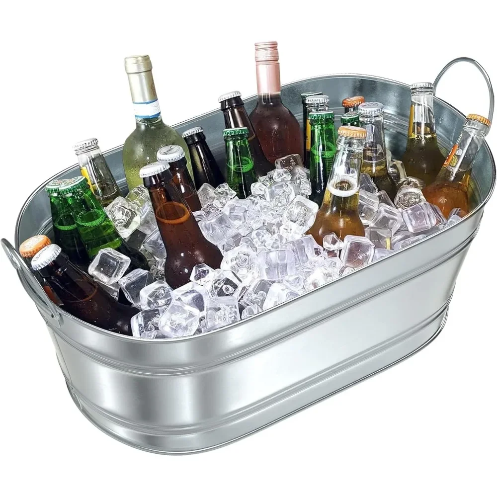 Ice Bucket - Beverage Tub Beer Ice Buckets for Parties- Champagne and Wine Buckets with Handles - Cheers Large Ice Storage
Ice Bucket - Beverage Tub Beer Ice Buckets for Parties- Champagne and Wine Buckets with Handles - Cheers Large Ice Storage