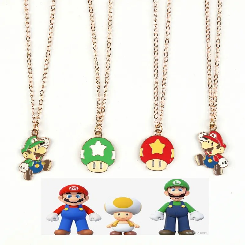Cartoon Super Mario New Alloy Necklace Children's Classic Game Wind Surrounding Gift Dripping Oil Pendant Girl Collar Gold Chain
Cartoon Super Mario New Alloy Necklace Children's Classic Game Wind Surrounding Gift Dripping Oil Pendant Girl Collar Gold Chain