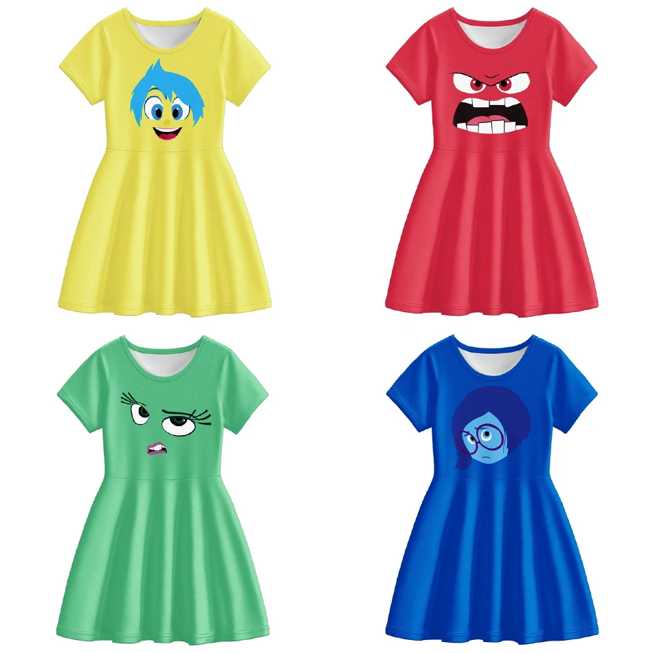 Disney Inside Out 2 Joy Disgust Cosplay Dress Girls Anger Sadness Kids Casual Sleepwear Children Cartoon Home Wear Costumes
Disney Inside Out 2 Joy Disgust Cosplay Dress Girls Anger Sadness Kids Casual Sleepwear Children Cartoon Home Wear Costumes