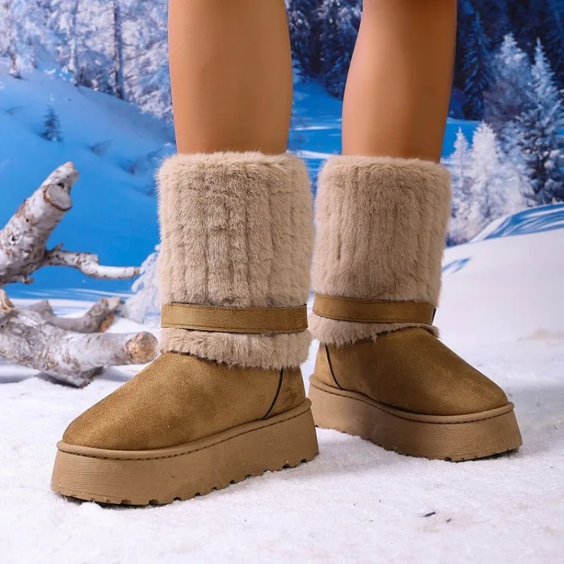Fashionable Bow Round Toe Elegant Snow Boots Winter Flat Wear-resistant Soft Students Plus Velvet Warm Women's Shoes Plus Siz 43
Fashionable Bow Round Toe Elegant Snow Boots Winter Flat Wear-resistant Soft Students Plus Velvet Warm Women's Shoes Plus Siz 43