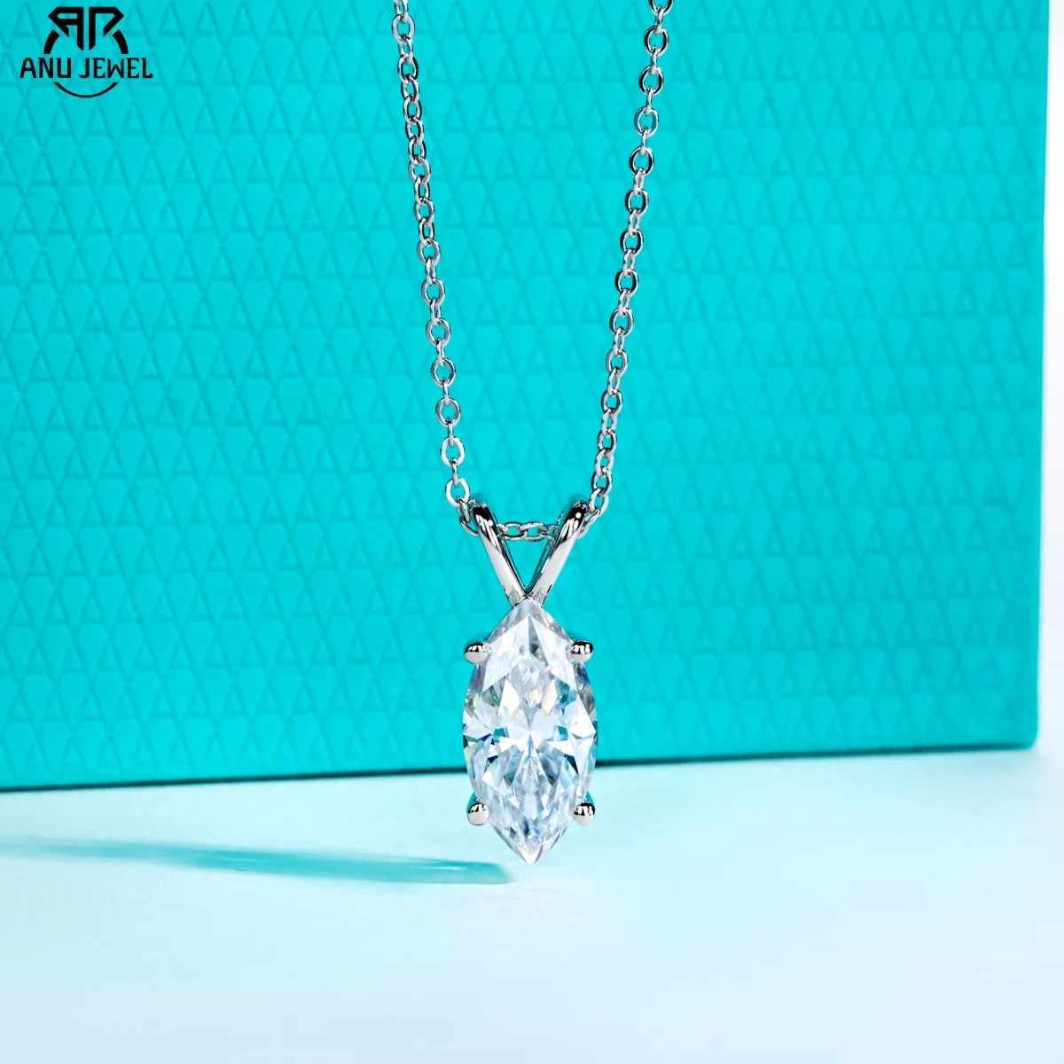 AnuJewel Marquise Cut Moissanite Pendant Necklace D Color 2ct/3ct/4ct/5ct 925 Sterling Silver Elegant Jewelry Gift for Women
AnuJewel Marquise Cut Moissanite Pendant Necklace D Color 2ct/3ct/4ct/5ct 925 Sterling Silver Elegant Jewelry Gift for Women