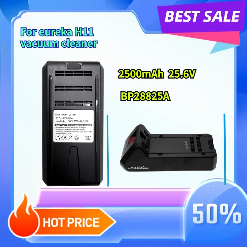 2500mAh 25.6V New battery BP28825A compatible with eureka H11 vacuum cleaner
2500mAh 25.6V New battery BP28825A compatible with eureka H11 vacuum cleaner