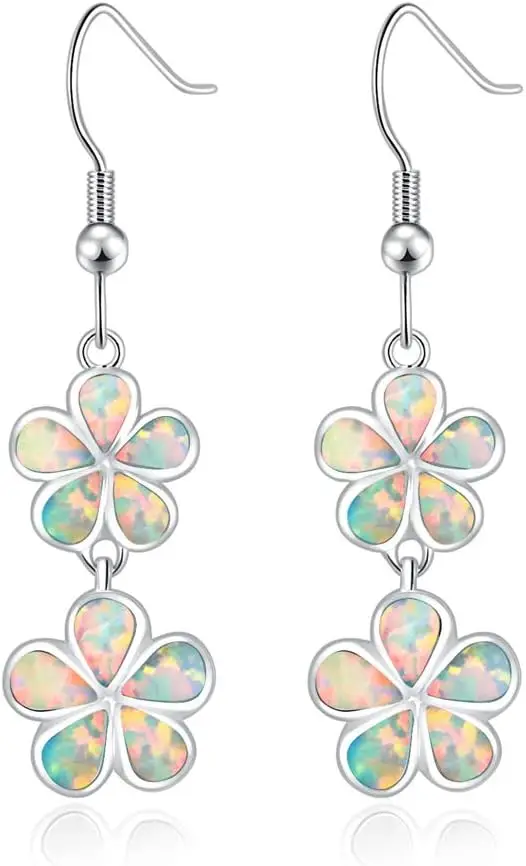 Gold Plated Flower Opal Stud Drop Earrings Hypoallergenic Gift for Women Girls
Gold Plated Flower Opal Stud Drop Earrings Hypoallergenic Gift for Women Girls