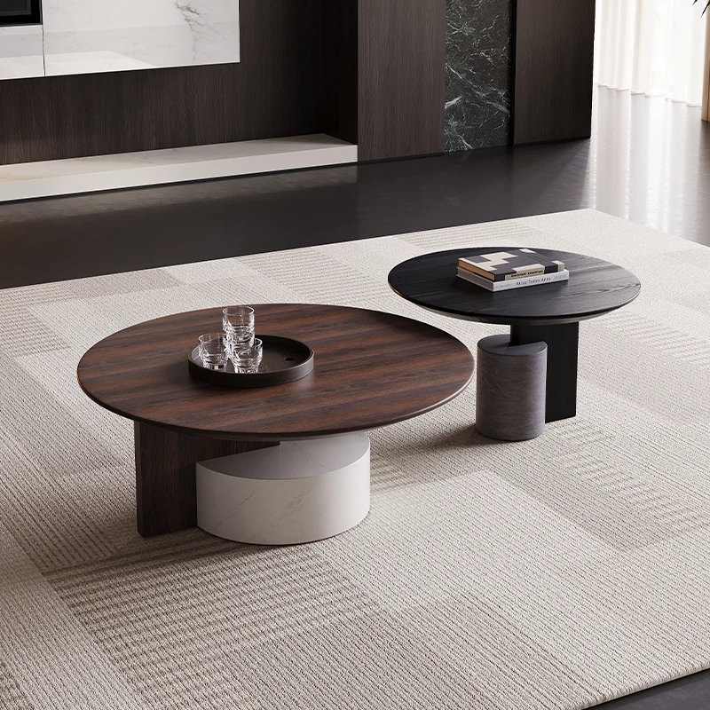 Living room coffee table high and low combination creative coffee personalized round new coffee
Living room coffee table high and low combination creative coffee personalized round new coffee