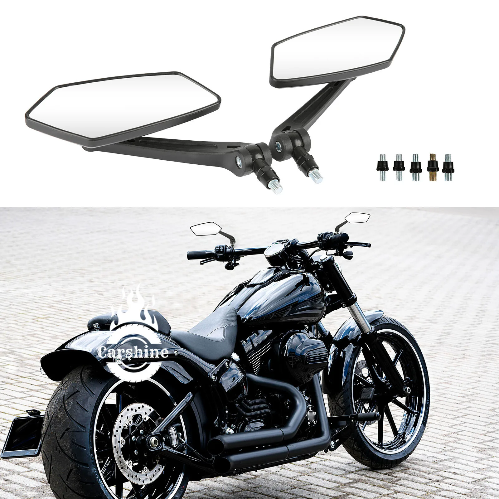 For Harley Davidson Breakout Black Rearview Side Mirrors Motorcycle 8mm/10mm
For Harley Davidson Breakout Black Rearview Side Mirrors Motorcycle 8mm/10mm