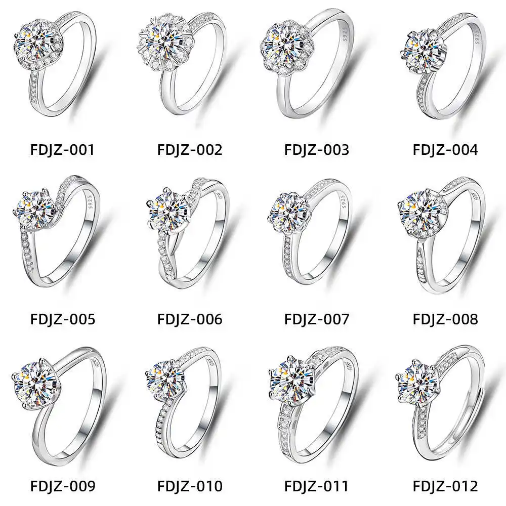 S925 Sterling Silver Moissanite Ring for Women Classic Faion Luxury Engagement Ring Faionable Jewelry Accory
S925 Sterling Silver Moissanite Ring for Women Classic Faion Luxury Engagement Ring Faionable Jewelry Accory