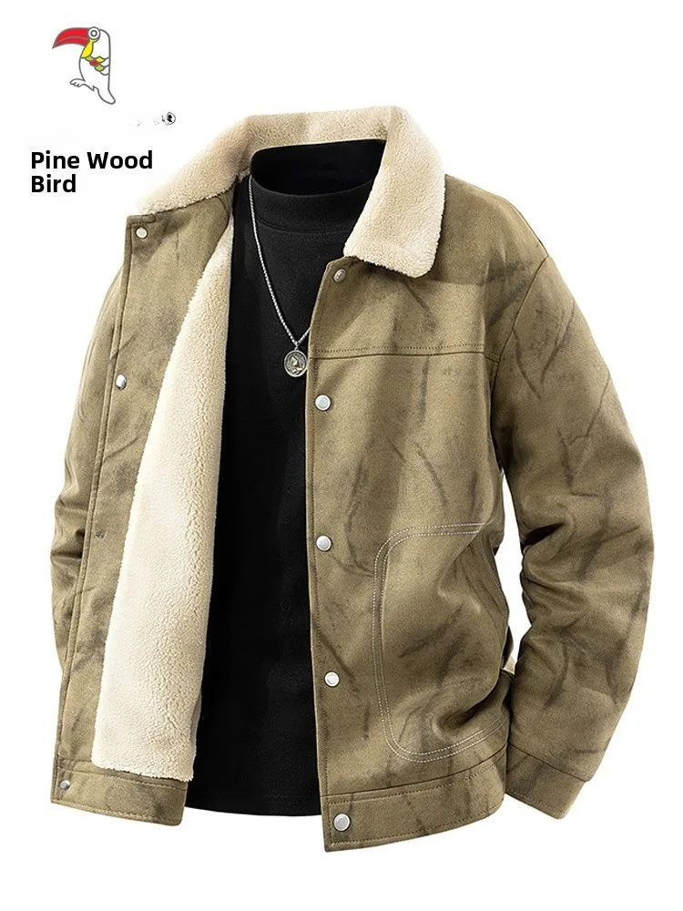 TUCANO Woodpeer Lamb Velvet Autumn Winter New Sle Men's Jaet Collared Versatile Suede Faionable Trendy Youth Coat
TUCANO Woodpeer Lamb Velvet Autumn Winter New Sle Men's Jaet Collared Versatile Suede Faionable Trendy Youth Coat