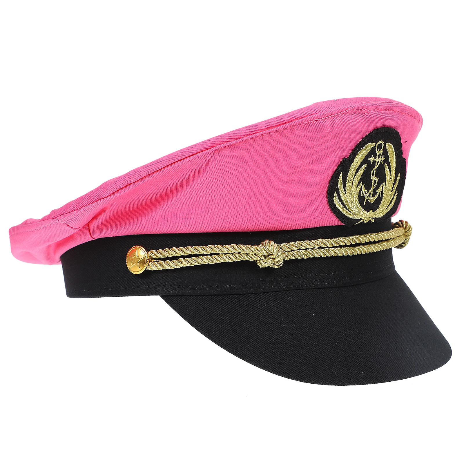 Embroidered Navy Hat Deep Pink Cotton Sailor Costume Women Men Captain Hats Nautical Pattern Halloween Gifts Marine
Embroidered Navy Hat Deep Pink Cotton Sailor Costume Women Men Captain Hats Nautical Pattern Halloween Gifts Marine