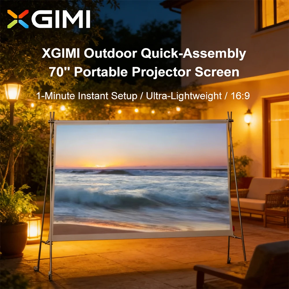 Проектор XGIMI P168S для улицы, портативный экран для кемпинга, 70-дюймовый экран, легко переносить в сумке и устанавливать. Для Play 6 Mogo 4
Проектор XGIMI P168S для улицы, портативный экран для кемпинга, 70-дюймовый экран, легко переносить в сумке и устанавливать. Для Play 6 Mogo 4