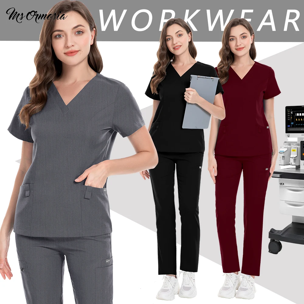 Unisex Hospital Workwear Medical Doctor Uniforms Nurse Scurbs Sets Short Sleeve Women Work Clothes Dentist Clinical Surgery Suit
Unisex Hospital Workwear Medical Doctor Uniforms Nurse Scurbs Sets Short Sleeve Women Work Clothes Dentist Clinical Surgery Suit