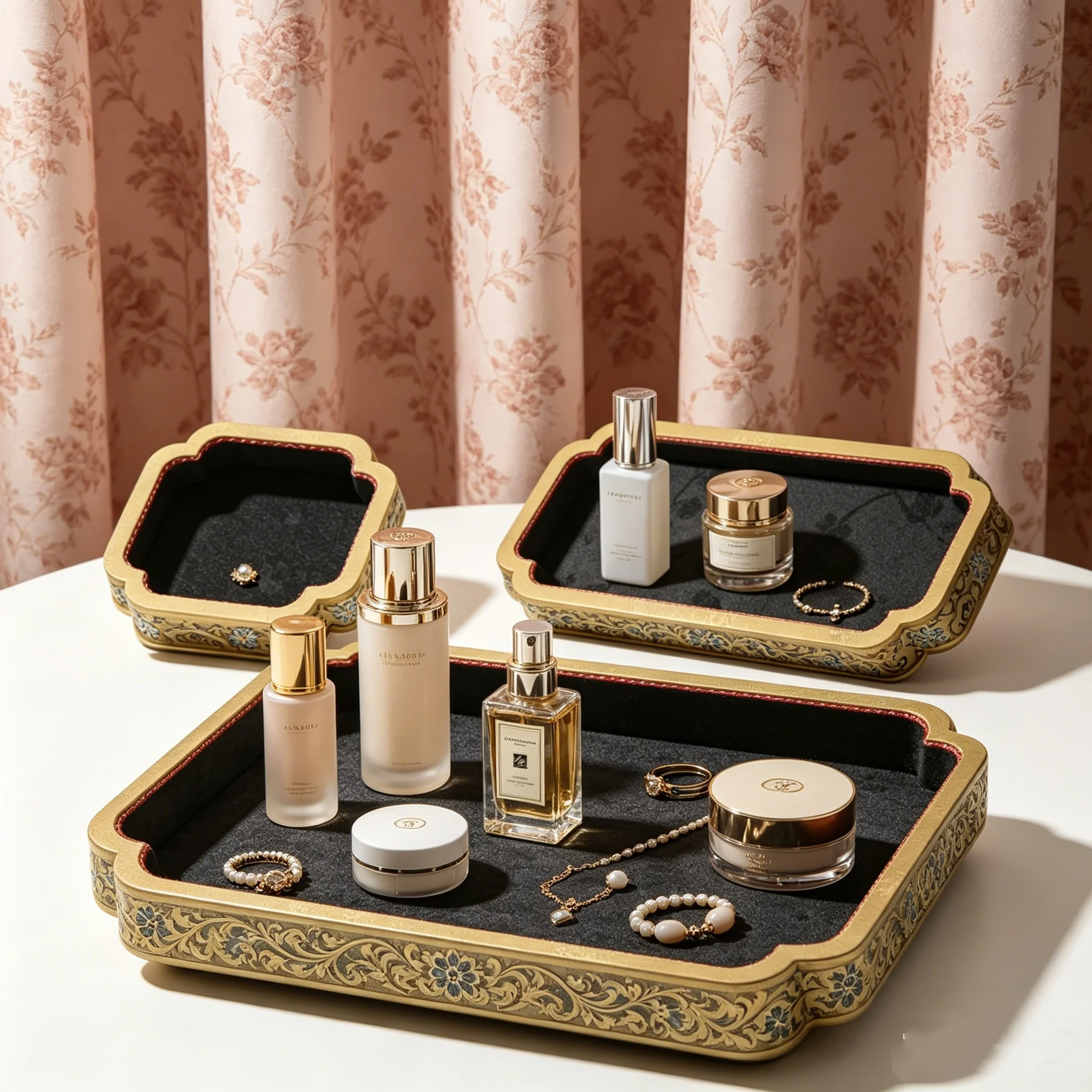 Elegant Royal Silk Jewelry Plate, Beads & Bracelet Viewing Organizer, China-Chic Storage Tray for Shop Counter
Elegant Royal Silk Jewelry Plate, Beads & Bracelet Viewing Organizer, China-Chic Storage Tray for Shop Counter