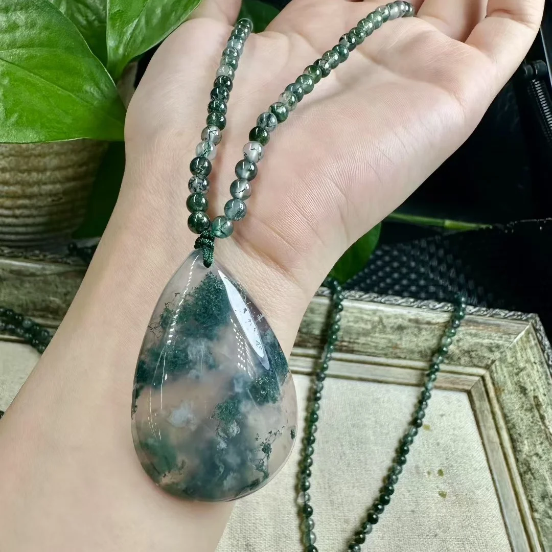 1 Pc Fengbaowu Natural Moss Agate Water Drop Pendant Reiki Healing Stone Fashion Jewelry Gift Women Men
1 Pc Fengbaowu Natural Moss Agate Water Drop Pendant Reiki Healing Stone Fashion Jewelry Gift Women Men