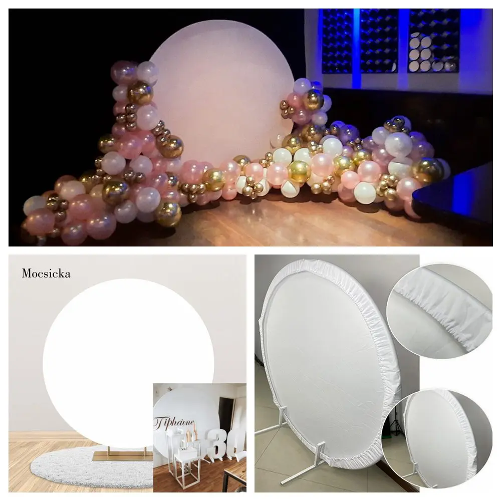 Mocsicka White Round Backdrop Covers Baby Shower Baptism Child Birthday Party Decor Circle Photo Background Elastic Studio Props
Mocsicka White Round Backdrop Covers Baby Shower Baptism Child Birthday Party Decor Circle Photo Background Elastic Studio Props