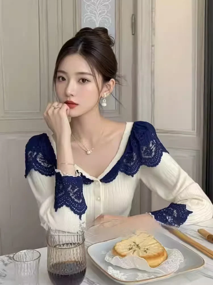 Sweaters Jumpers Cardigans Womens For Woman Korean Style Polyester Distress Design Regular Lurex Spliced Sequined Navy Classic
Sweaters Jumpers Cardigans Womens For Woman Korean Style Polyester Distress Design Regular Lurex Spliced Sequined Navy Classic