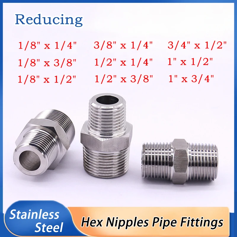 1pcs 1/8" 1/4" 3/8" 1/2" 3/4" 1" Reducing Hex Nipple Union Stainless Double Male Thread Connecter Anti high voltage
1pcs 1/8" 1/4" 3/8" 1/2" 3/4" 1" Reducing Hex Nipple Union Stainless Double Male Thread Connecter Anti high voltage