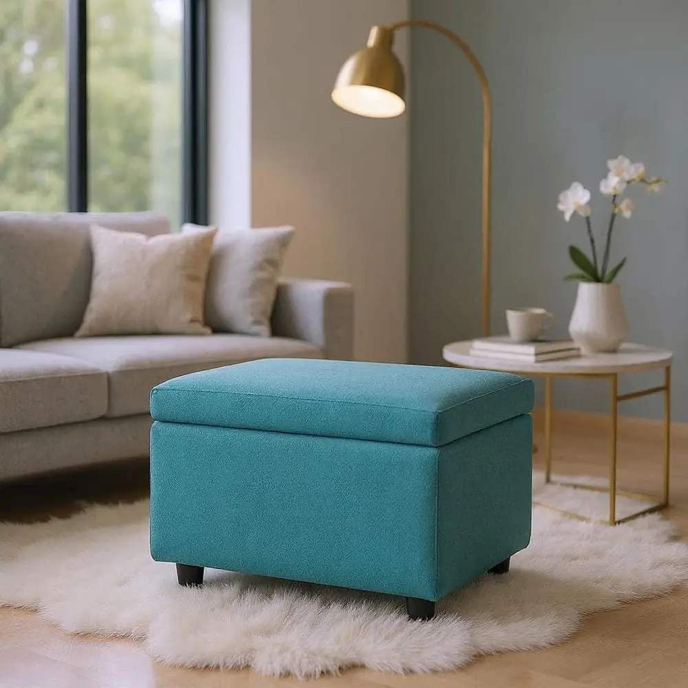 25 Rectangular Storage Stool, CottonLinen Blend, MultiFunctional Footstool
25 Rectangular Storage Stool, CottonLinen Blend, MultiFunctional Footstool