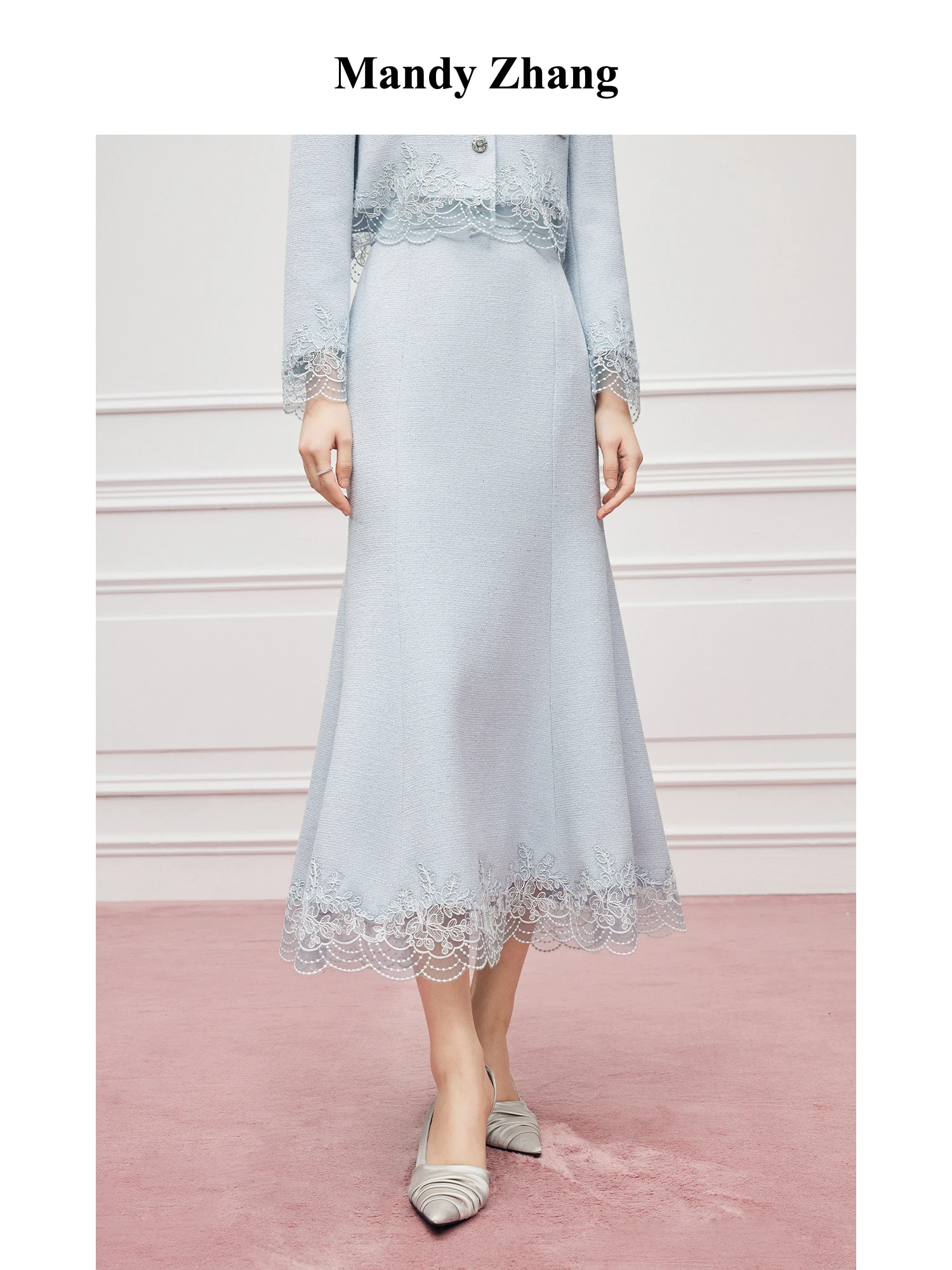 MandyZhang Blue Lace Fish Tail Half Skirt Women's Spring High Waist Luxury Sensation City Commute Casual Party Skirt
MandyZhang Blue Lace Fish Tail Half Skirt Women's Spring High Waist Luxury Sensation City Commute Casual Party Skirt