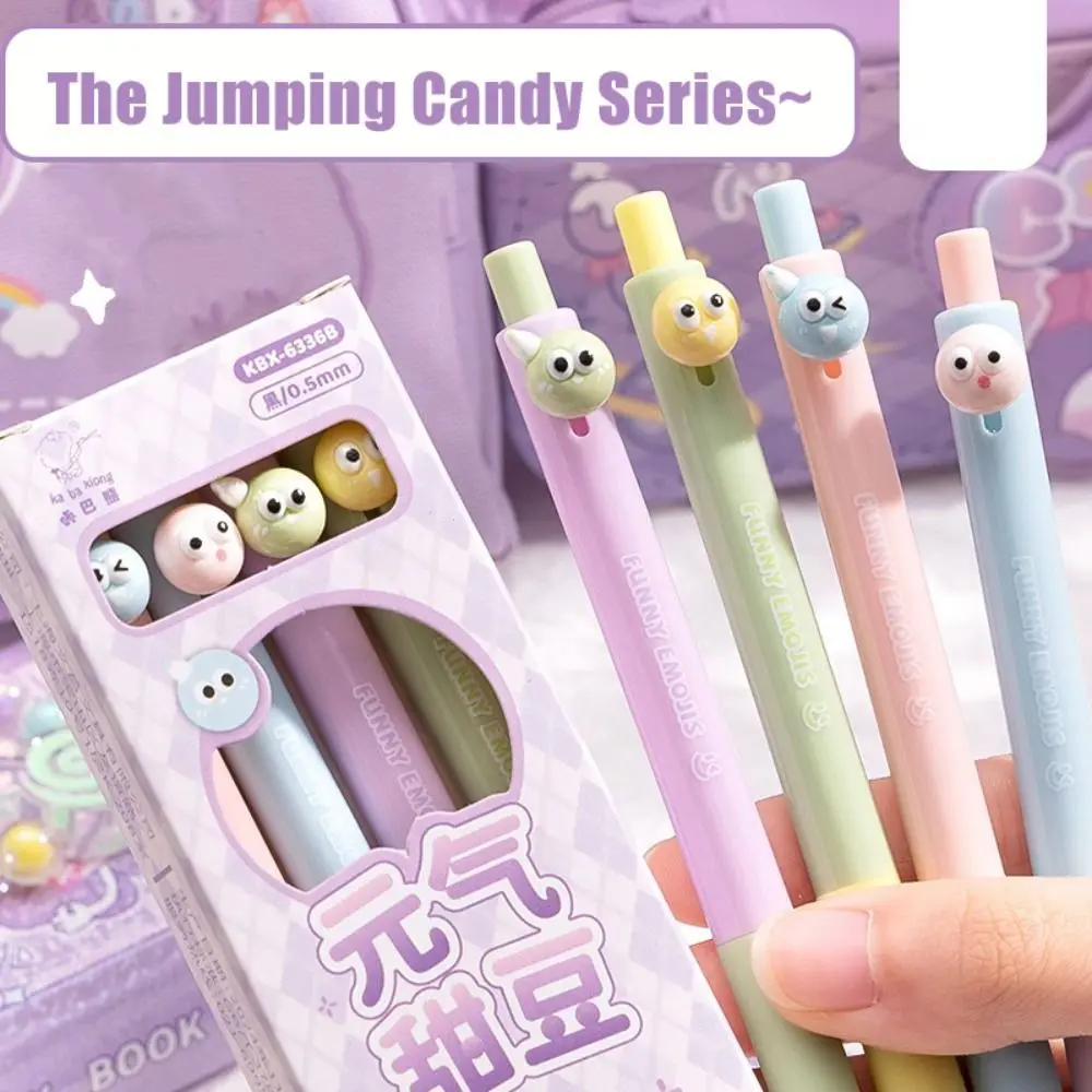 4PCS/Box 0.5mm Black Ink Gel Pen Jumping Candy Series Quick Drying Neutral Pen Press Using Office Signature Pen Students
4PCS/Box 0.5mm Black Ink Gel Pen Jumping Candy Series Quick Drying Neutral Pen Press Using Office Signature Pen Students