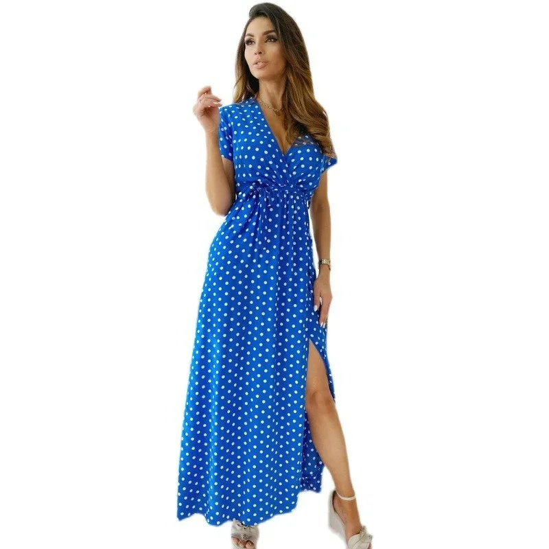Women Temperament Vacation Style Casual and High-quality Slimming Amazon's Popular Summer Dress New Printed Polka Dot Dress
Women Temperament Vacation Style Casual and High-quality Slimming Amazon's Popular Summer Dress New Printed Polka Dot Dress