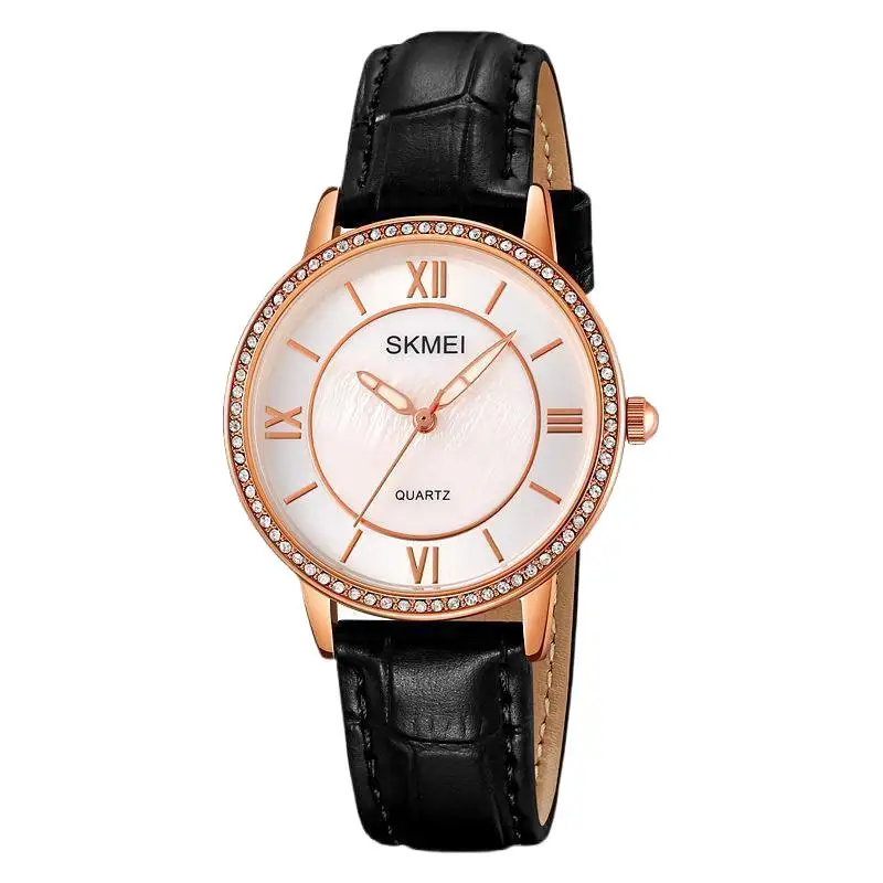 Skmei Women's Leather Watch Strap Simple and Fresh Quartz Watch Casual Women's Waterproof Business Watch
Skmei Women's Leather Watch Strap Simple and Fresh Quartz Watch Casual Women's Waterproof Business Watch