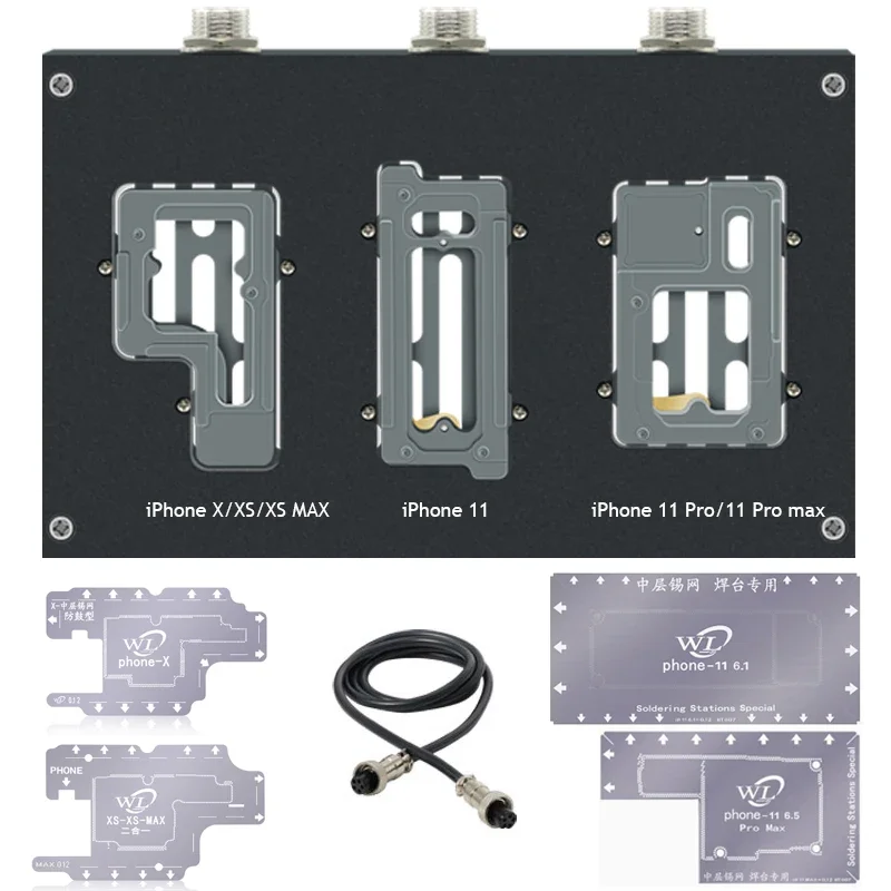 WL HT007 Soldering Station with PCB Pre-Heating Groove Mainboard Layered Desoldering Rework Station for iPhone X 11 12 13 14 15
WL HT007 Soldering Station with PCB Pre-Heating Groove Mainboard Layered Desoldering Rework Station for iPhone X 11 12 13 14 15