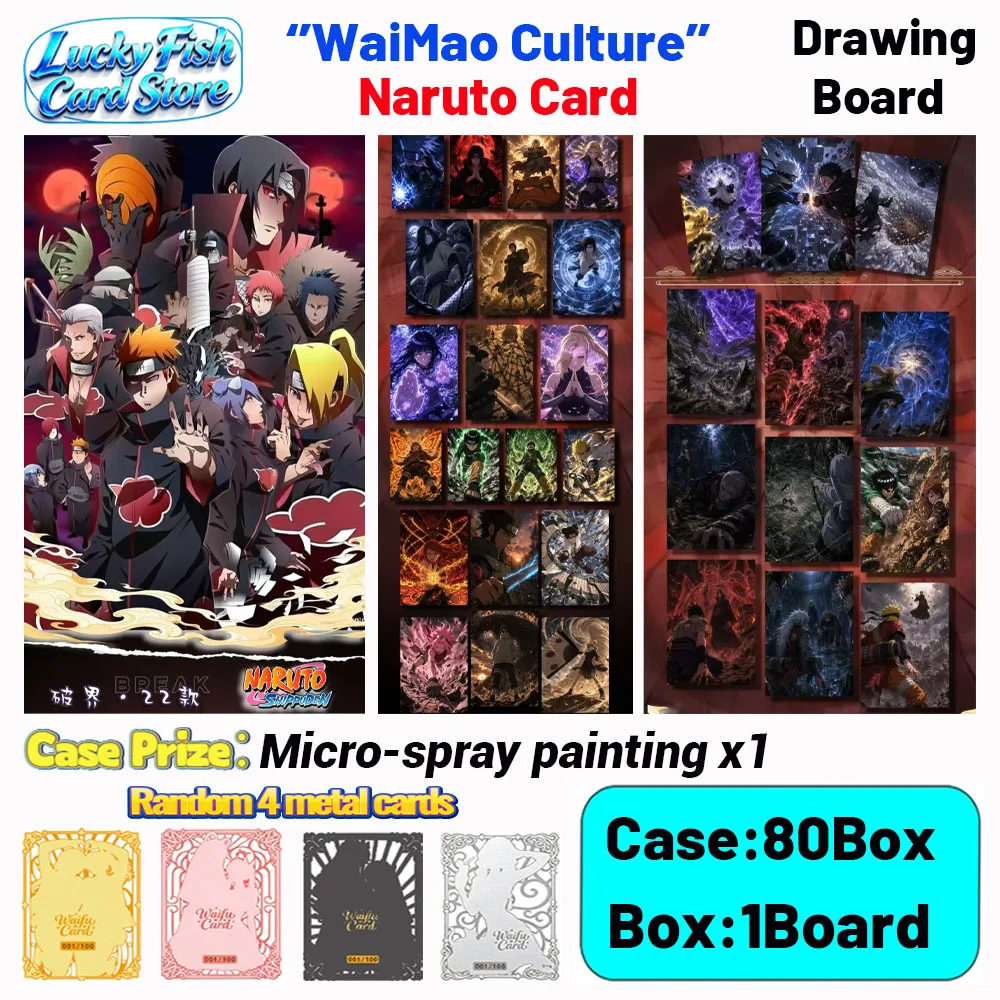 Wholesale 2026 New WaiMao Creative Studio Naruto Cards A6 Size Micro Spray Painting Boards Children's Toys Birthday Gifts
Wholesale 2026 New WaiMao Creative Studio Naruto Cards A6 Size Micro Spray Painting Boards Children's Toys Birthday Gifts