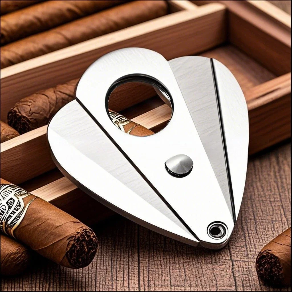 Stainless Steel Cigar Cutter Personality Cigar Flat Cutter Cigar Cutter Sharp Double Blade Cigar Cutter Cigar Accessories Tools
Stainless Steel Cigar Cutter Personality Cigar Flat Cutter Cigar Cutter Sharp Double Blade Cigar Cutter Cigar Accessories Tools