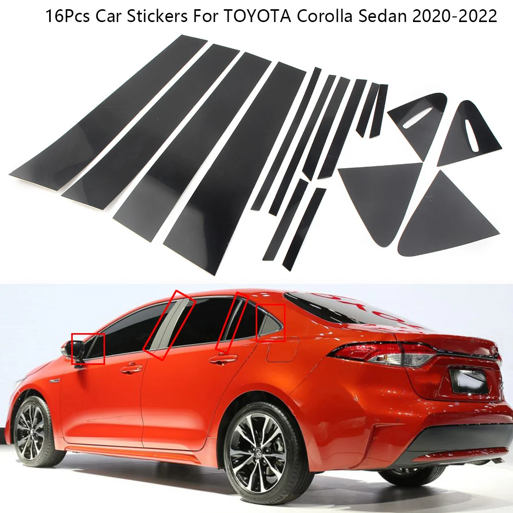 16Pcs Carbon Fiber Black Door Trim Pillar Posts Cover Stickers For TOYOTA Corolla Sedan 2020-2022 Decoration Car Accessories
16Pcs Carbon Fiber Black Door Trim Pillar Posts Cover Stickers For TOYOTA Corolla Sedan 2020-2022 Decoration Car Accessories