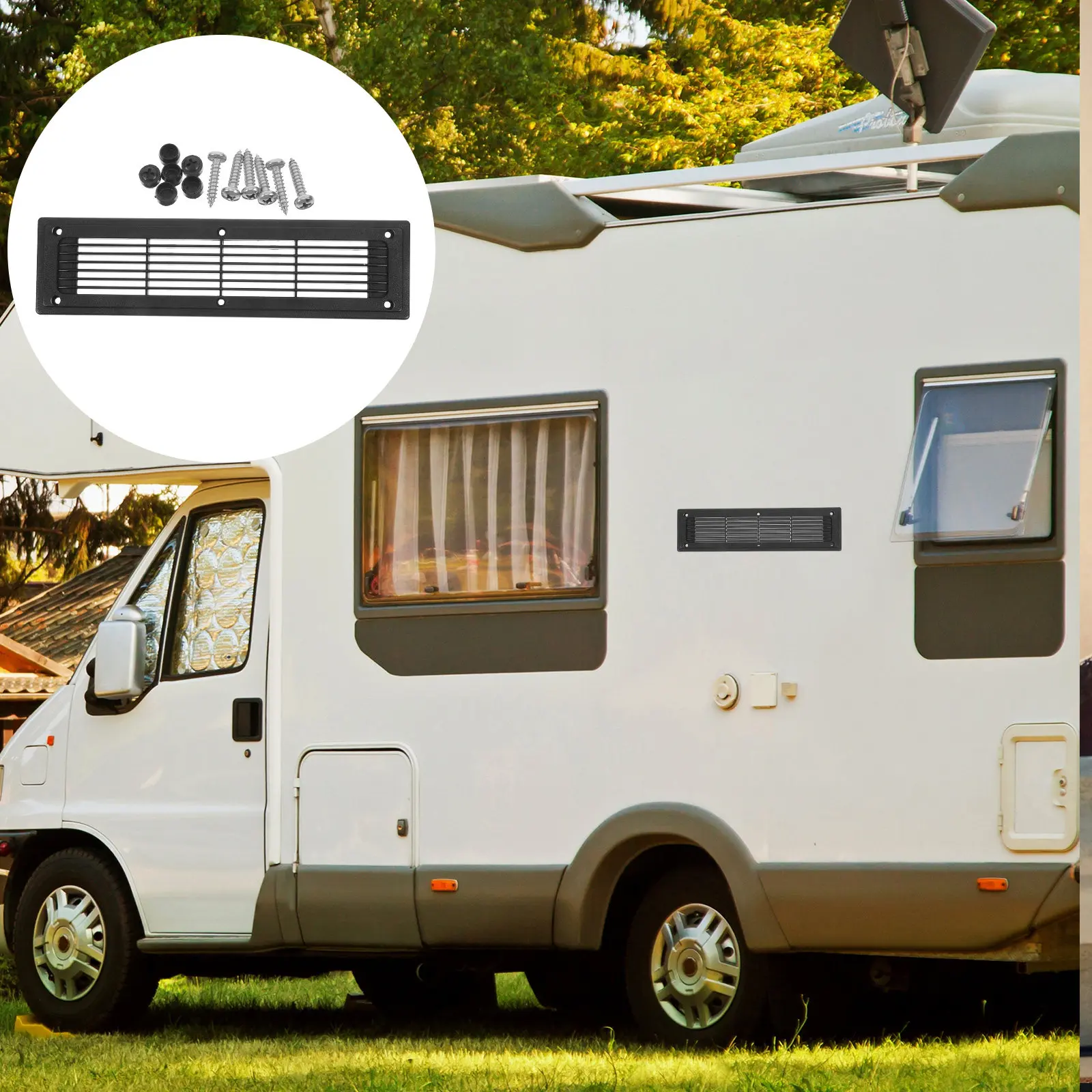 Прямоугольная черная пластиковая вентиляционная решетка для центрального кондиционирования, напольная, для автодомов и лодок, с жалюзи, встраиваемая
Прямоугольная черная пластиковая вентиляционная решетка для центрального кондиционирования, напольная, для автодомов и лодок, с жалюзи, встраиваемая