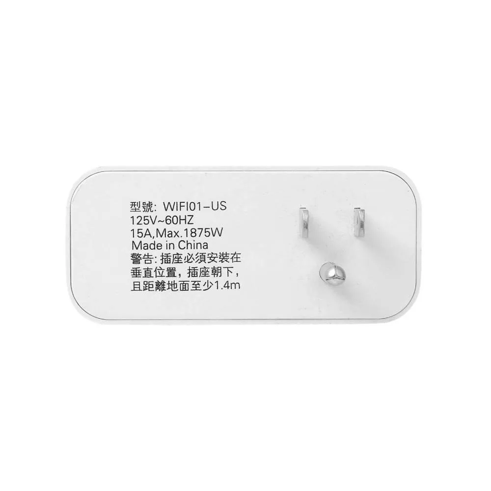 Tuya WiFi US Smart Plug 15A 125V 1875W Power Monitor Socket APP Remote Control Timing Work with Alexa Smart Home Wireless Outlet
Tuya WiFi US Smart Plug 15A 125V 1875W Power Monitor Socket APP Remote Control Timing Work with Alexa Smart Home Wireless Outlet