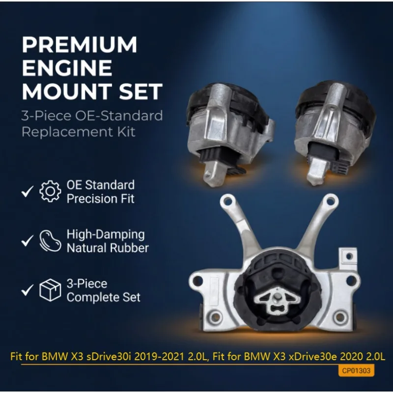 NEW For BMW X3 sDrive30i xDrive30e Engine Motor Mount Transmission Mount Kit 22116877660 22116877659 22326862577
NEW For BMW X3 sDrive30i xDrive30e Engine Motor Mount Transmission Mount Kit 22116877660 22116877659 22326862577