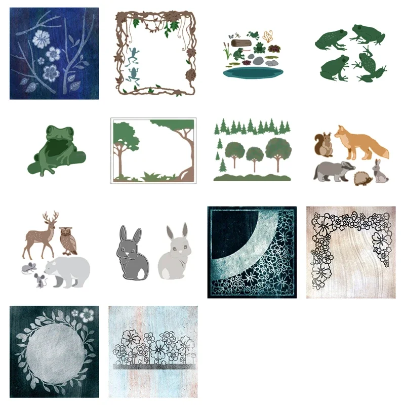 New 2022 Metal Cutting Dies Rabbit Layered Wreath Animal Frog Album Background Embossing Frames Craft Clear Stamp Scrapbooking
New 2022 Metal Cutting Dies Rabbit Layered Wreath Animal Frog Album Background Embossing Frames Craft Clear Stamp Scrapbooking