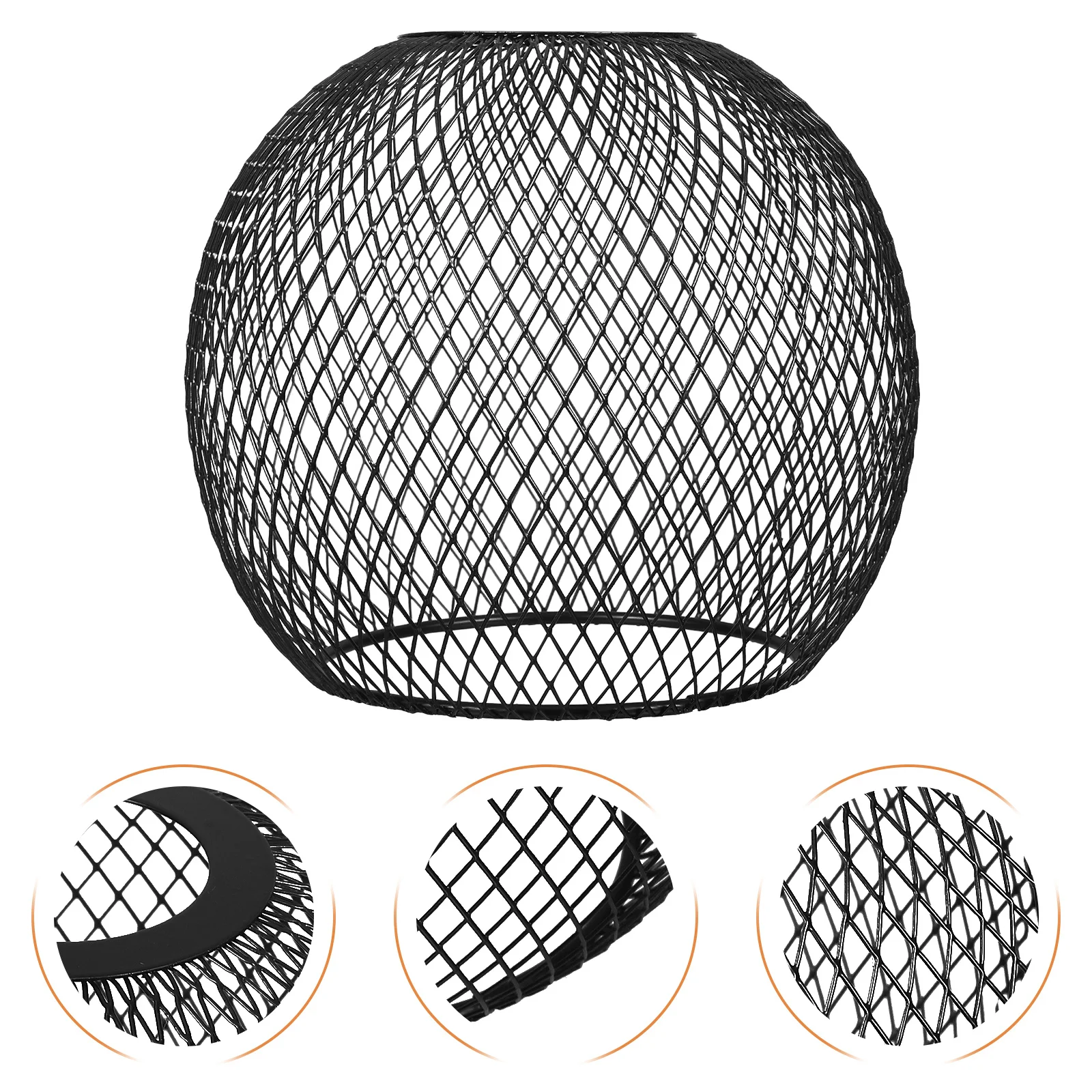 Pendant Lampshade Black Hollow Cylindrical Iron Mesh Wire Cage Industrial Metal Lamp Shade for Dining Room Bedroom Living Space
Pendant Lampshade Black Hollow Cylindrical Iron Mesh Wire Cage Industrial Metal Lamp Shade for Dining Room Bedroom Living Space