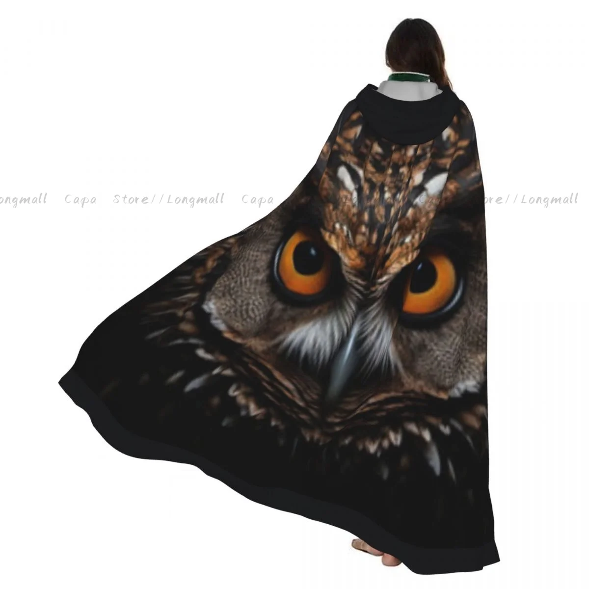 Cosplay Medieval Costumes Owl Head Print Hooded Cloak Capes Long Robes Jackets Coat Carnival
Cosplay Medieval Costumes Owl Head Print Hooded Cloak Capes Long Robes Jackets Coat Carnival