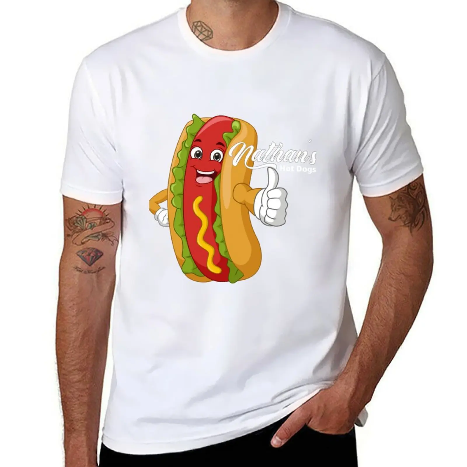 Nathan_s Famous - Nathan_s Hot Dogs - Hot Dog Contest - Hot Dogs T-Shirt man t shirt summer T-Shirt
Nathan_s Famous - Nathan_s Hot Dogs - Hot Dog Contest - Hot Dogs T-Shirt man t shirt summer T-Shirt