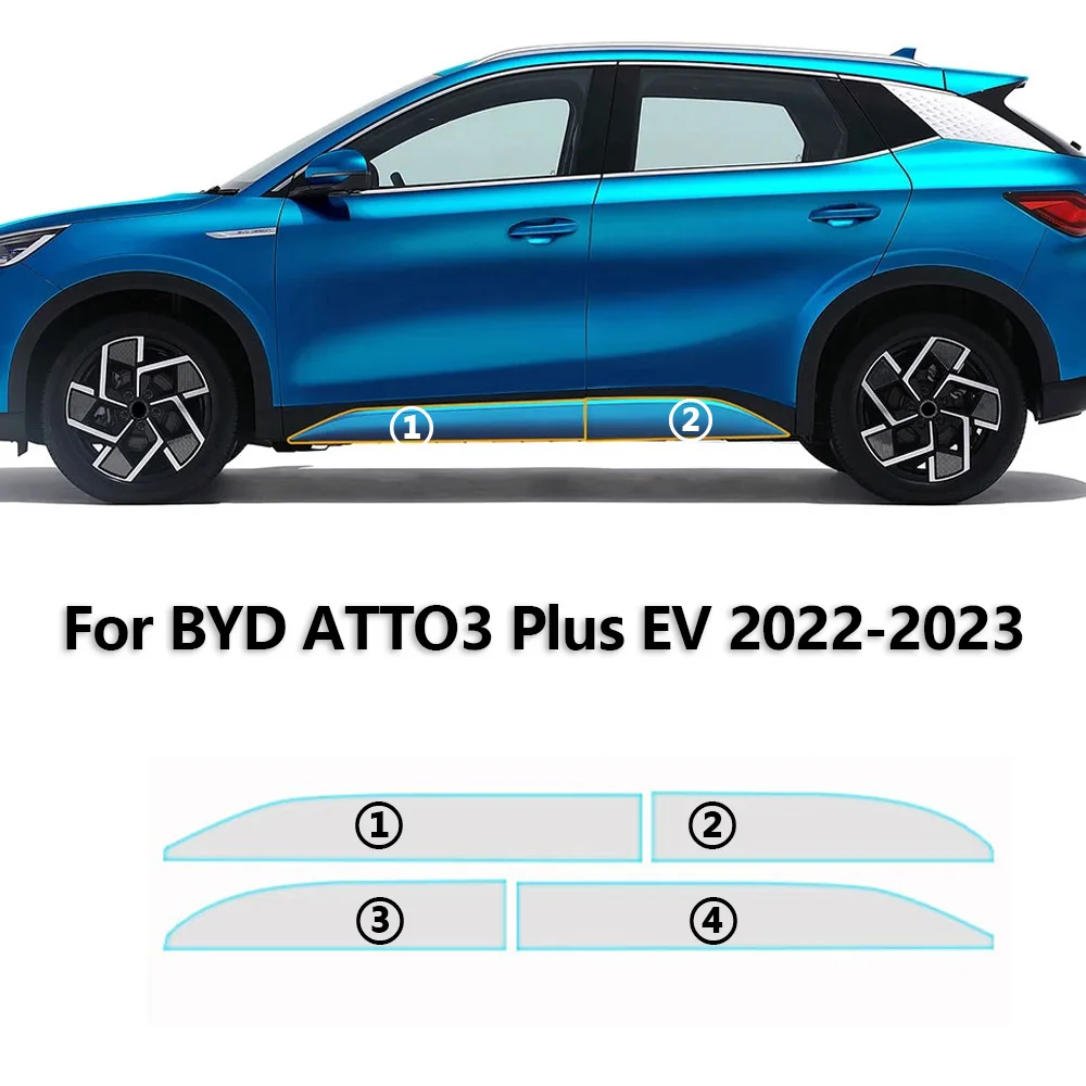 Для BYD ATTO3 Plus EV 2022-2023 предварительно вырезанная прозрачная защитная пленка из ТПУ PPF боковая юбка двери RearView ремонтная наклейка против царапин
Для BYD ATTO3 Plus EV 2022-2023 предварительно вырезанная прозрачная защитная пленка из ТПУ PPF боковая юбка двери RearView ремонтная наклейка против царапин