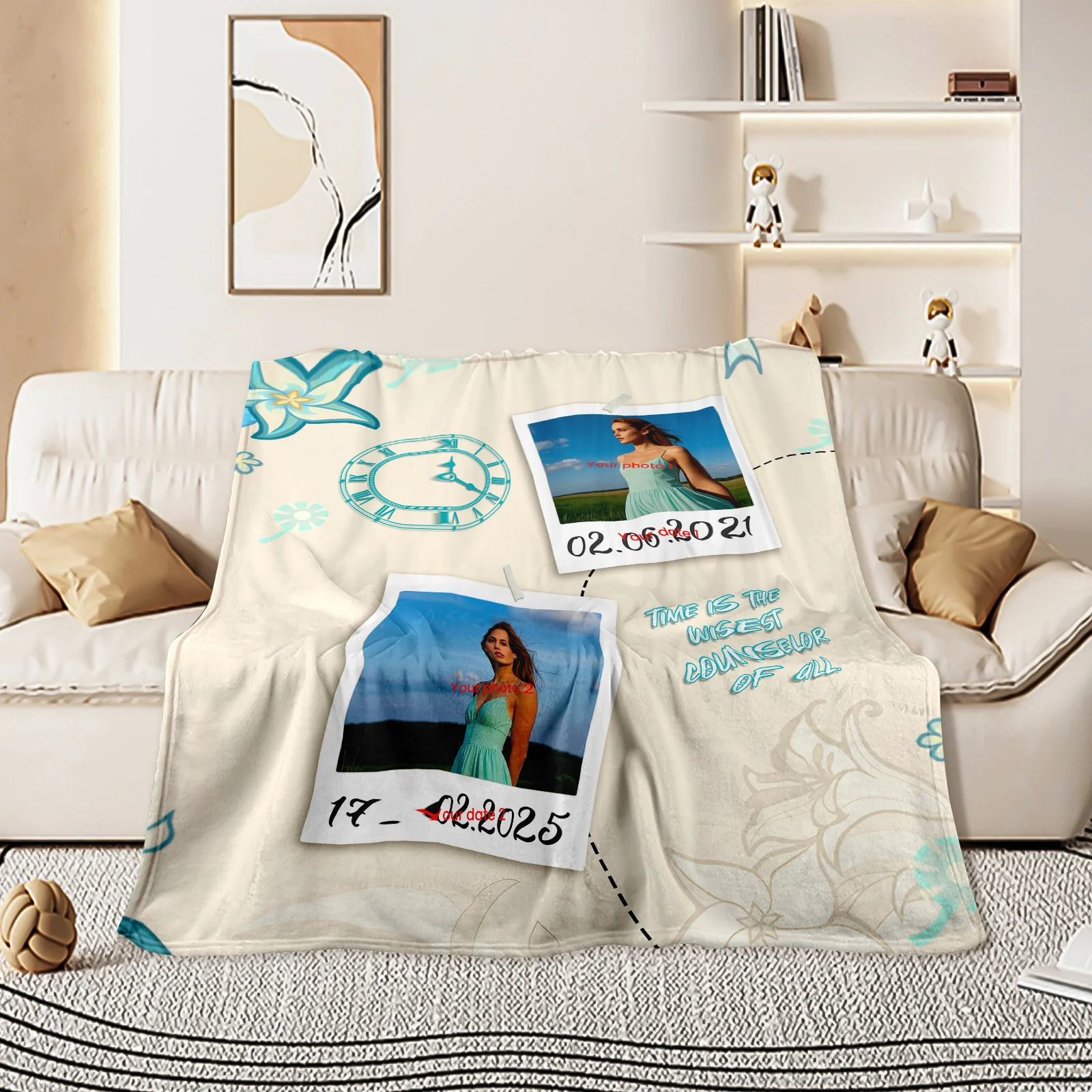 Customize A Blanket With Two Photos And Special Words Written Beside Each Photo To Honor Your Bonds
Customize A Blanket With Two Photos And Special Words Written Beside Each Photo To Honor Your Bonds