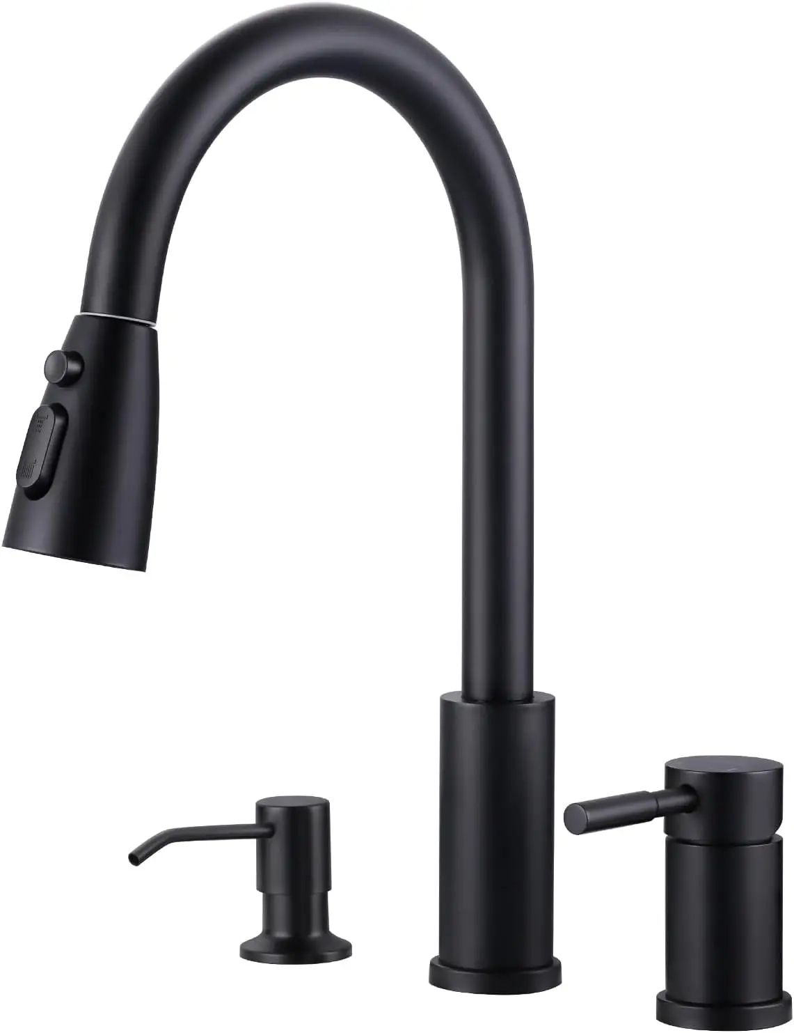 3 Hole Kitchen Faucet with Sprayer - 304 Stainless Steel Kitchen Sink Faucet with Soap Dispenser and Separate Handle 3 Pie
3 Hole Kitchen Faucet with Sprayer - 304 Stainless Steel Kitchen Sink Faucet with Soap Dispenser and Separate Handle 3 Pie