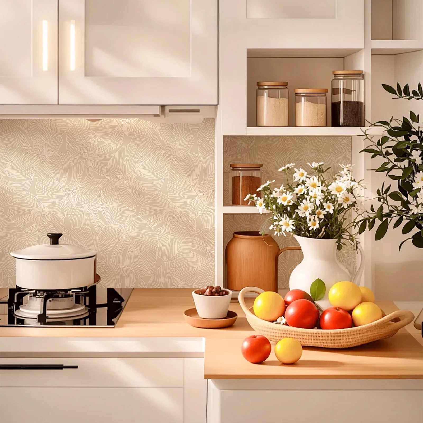 Light Yellow Monstera Leaf Vinyl Wallpaper Morden Leaves Peel and Stick Living Room Wall Decor Waterproof Furniture Cabinet
Light Yellow Monstera Leaf Vinyl Wallpaper Morden Leaves Peel and Stick Living Room Wall Decor Waterproof Furniture Cabinet