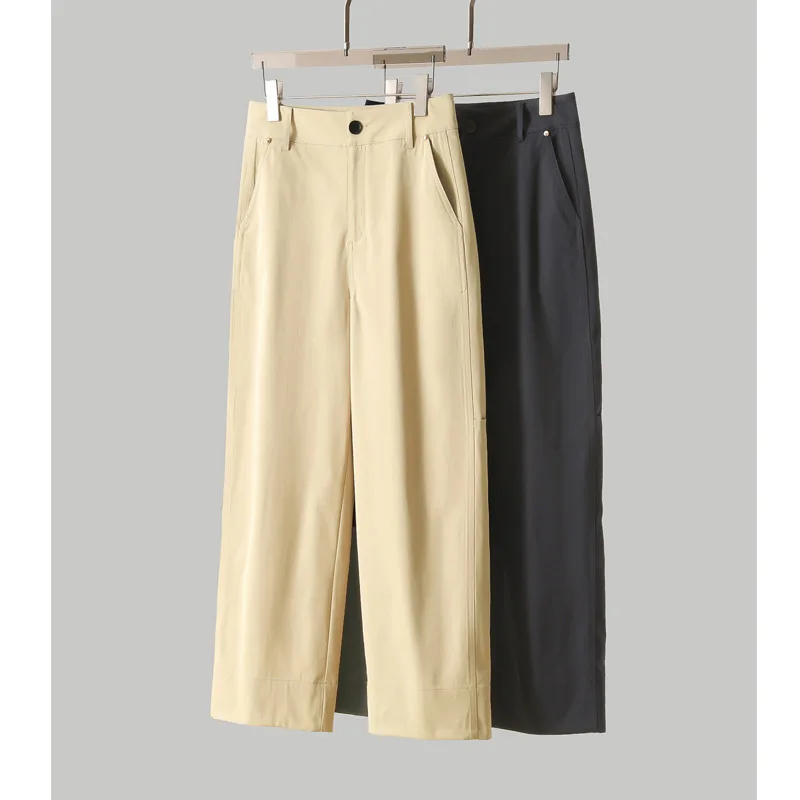 Dave&di Versatile Flanged Straight Leg High Waisted Cropped Casual Pants For Woman Clothes Women's Pants And Trousers
Dave&di Versatile Flanged Straight Leg High Waisted Cropped Casual Pants For Woman Clothes Women's Pants And Trousers