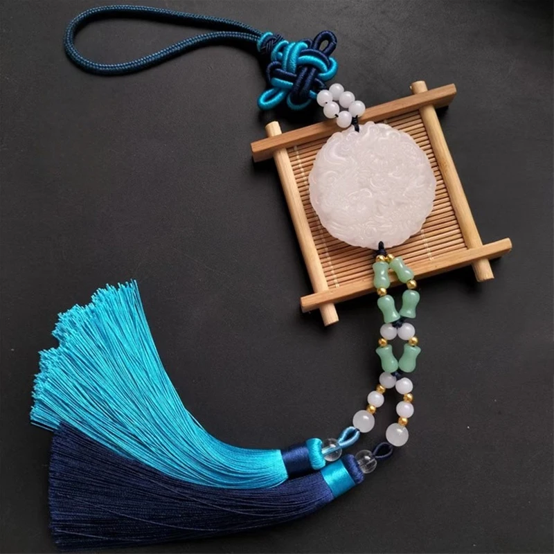 Подвеска на талию с кисточками Hanfu, юбка под давлением, декор, аксессуары, древний стиль, дракон и Феникс, китайский романтический нефритовый кулон на талии
Подвеска на талию с кисточками Hanfu, юбка под давлением, декор, аксессуары, древний стиль, дракон и Феникс, китайский романтический нефритовый кулон на талии