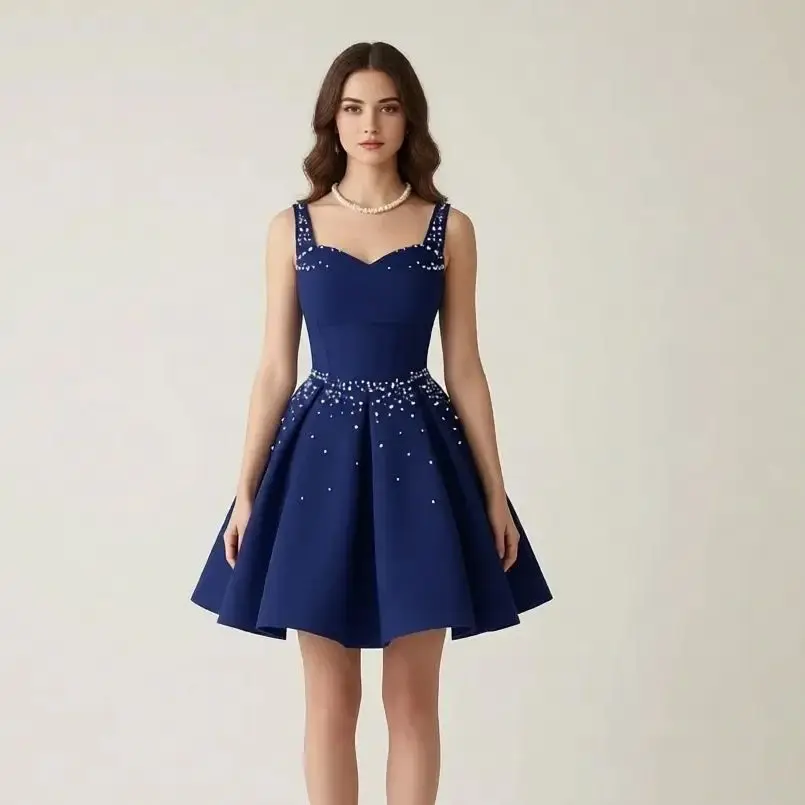 Новое роскошное вечернее платье 2025 года, горячая распродажа, темно-синее жемчужное вечернее платье трапециевидной формы с вырезом в форме сердца, элегантное вечернее платье
Новое роскошное вечернее платье 2025 года, горячая распродажа, темно-синее жемчужное вечернее платье трапециевидной формы с вырезом в форме сердца, элегантное вечернее платье